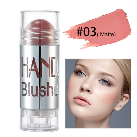 Cheek Blusher Shimmer Blush Stick Face Makeup Highlighter Bronzer Contour Cream Long-lasting Facial Make Up Cosmetics - VerdeLux Cosmetics 