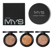MYS Brand Face Makeup Powder 6 color Waterproof Minerals Shimmer Brightener Contour Glow Kit Bronzer Highlighter Makeup Palettes - VerdeLux Cosmetics 