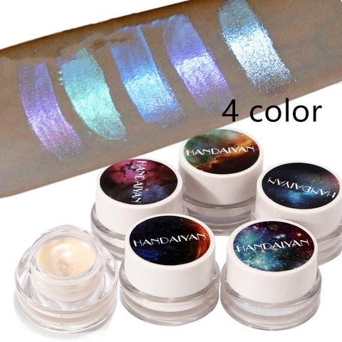 5 Colors Aurora Chameleon Highlighter 3D Shine Shimmer Eyeshadow Bronzer Contour Cream Rainbow Highlighting Beauty Cosmetics - VerdeLux Cosmetics 