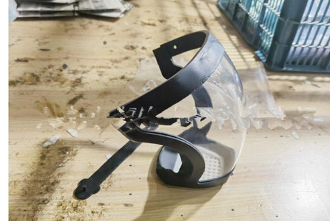 Clear Sports Face Mask with Edging