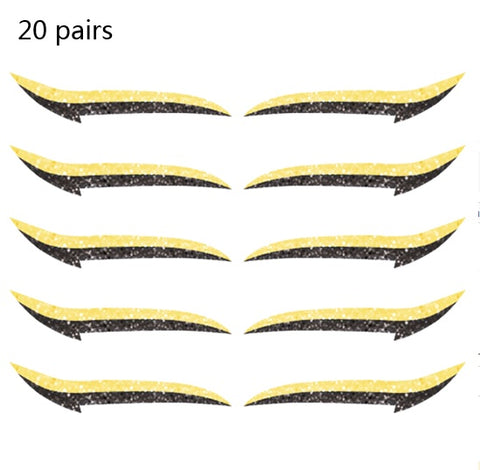 reusable eyeliner stickers