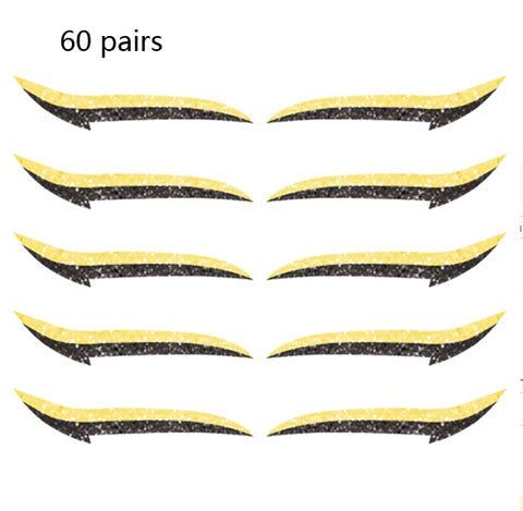 reusable eyeliner stickers