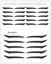 reusable eyeliner stickers