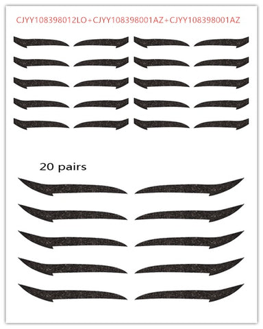reusable eyeliner stickers
