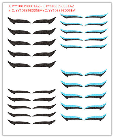 reusable eyeliner stickers