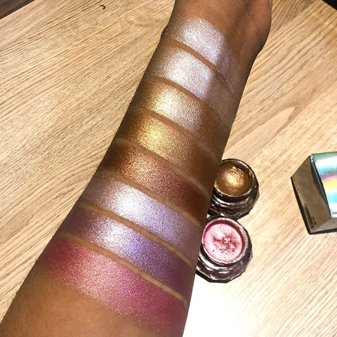 Face Highlighter Jelly Gel Mermaid Eyeshadow Glow Body Glitter Festival Makeup Iluminador Gold Liquid Highlighter Bronzer - VerdeLux Cosmetics 