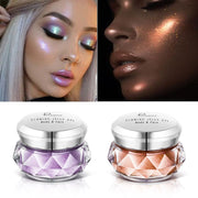 Face Highlighter Jelly Gel Mermaid Eyeshadow Glow Body Glitter Festival Makeup Iluminador Gold Liquid Highlighter Bronzer - VerdeLux Cosmetics 