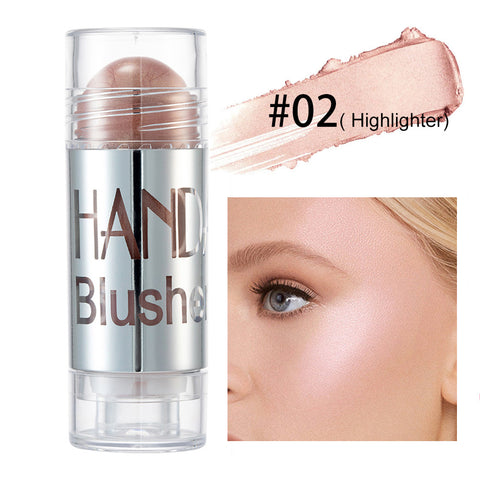 Cheek Blusher Shimmer Blush Stick Face Makeup Highlighter Bronzer Contour Cream Long-lasting Facial Make Up Cosmetics - VerdeLux Cosmetics 