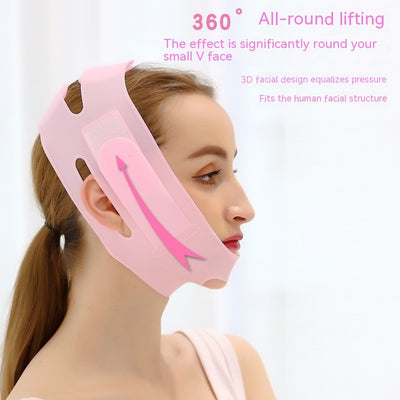 Silicone face lift bandage mask for skin tightening