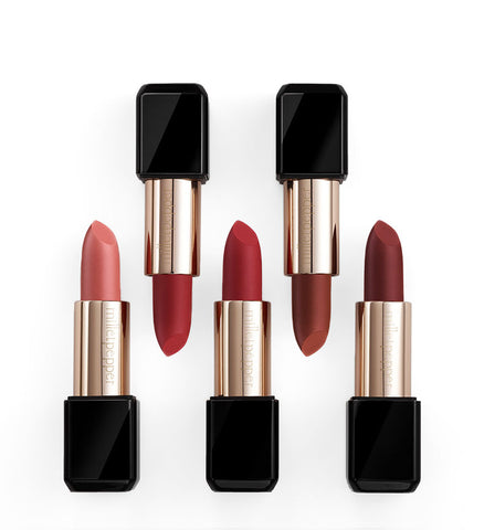 "Matte lipstick with rich pigment"