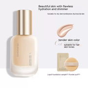 Liquid Foundation Long-lasting Moisturizing Concealer Cream Foundation Moisturizing - VerdeLux Cosmetics 