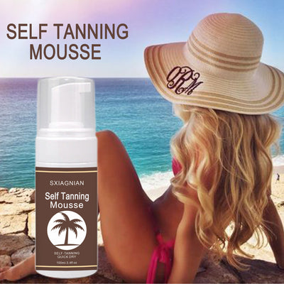 Tanning Mousse Bronzer Moisturizing Without Sun - VerdeLux Cosmetics 
