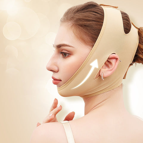 elastic sleeve face slimming mask with Velcro for firming