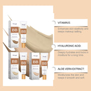 Protective BB Cream Concealer Lightweight Liquid Foundation - VerdeLux Cosmetics 