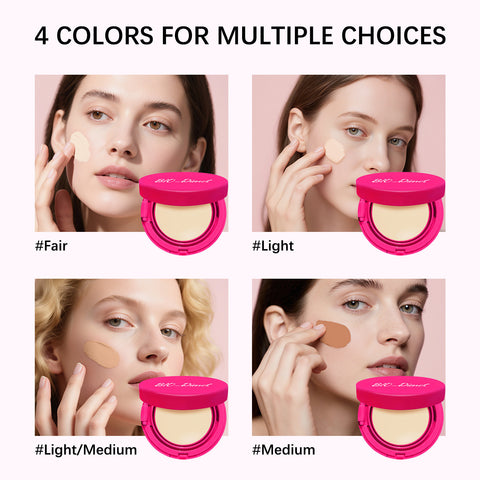 Foundation Cream Lightweight Moisturizing Nude Makeup Lasting - VerdeLux Cosmetics 