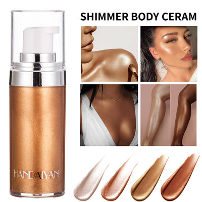 Liquid Highlighter Makeup Face Legs Brightener Concealer Liquid Glitter Bronzer Face Glow Cosmetics - VerdeLux Cosmetics 