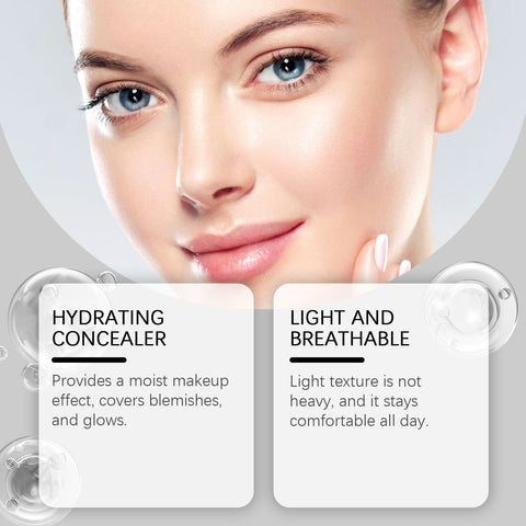 Moisturizing Concealer Foundation Cream Light And Moisturizing - VerdeLux Cosmetics 