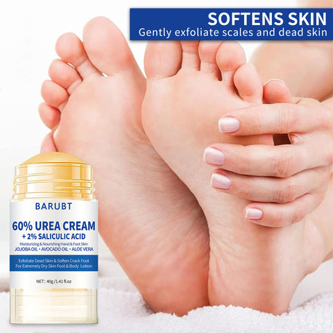 Hand And Foot Cream Peach Moisturizing Cream for softening and exfoliating skin, 60% urea cream with salicylic acid.