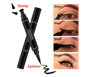 Double-headed seal eyeliner Triangle seal eyeliner 2-in-1 waterproof eyeliner - VerdeLux Cosmetics 