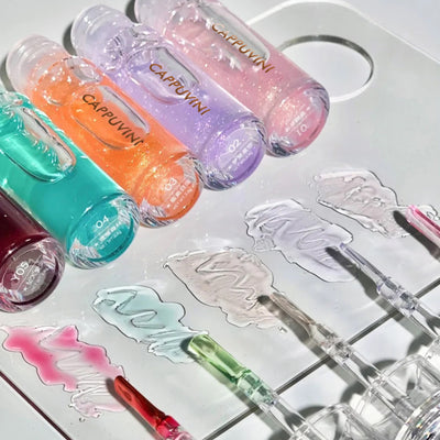 Transparent moisturizing lip gloss