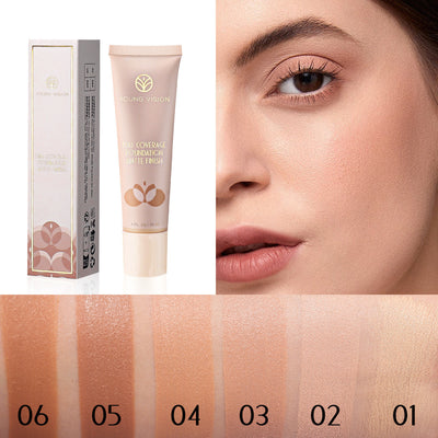 Liquid Invisible Improve Skin Color Foundation Cream - VerdeLux Cosmetics 