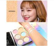 Focallure 6-Color Northern Lights Glow Bronzer Palette - VerdeLux Cosmetics 