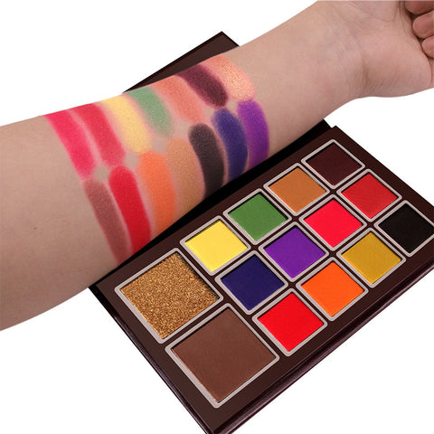 14-color Eyeshadow Pearly Matte Eyeshadow Palette - VerdeLux Cosmetics 