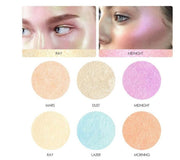 Focallure 6-Color Northern Lights Glow Bronzer Palette - VerdeLux Cosmetics 