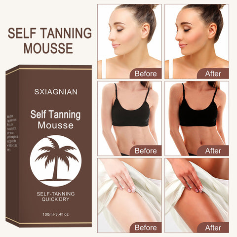 Tanning Mousse Bronzer Moisturizing Without Sun - VerdeLux Cosmetics 