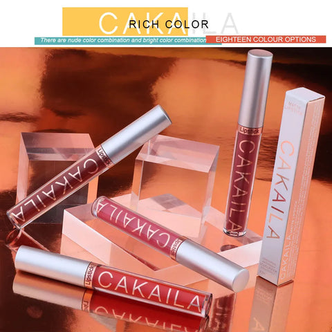 Sexy Long Lasting Velvet Matte Lip Gloss Liquid Lipstick Lip Makeup Women Beauty Red Nonstick Cup Waterproof Lip Gloss - VerdeLux Cosmetics 