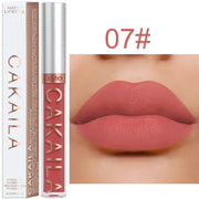 Sexy Long Lasting Velvet Matte Lip Gloss Liquid Lipstick Lip Makeup Women Beauty Red Nonstick Cup Waterproof Lip Gloss - VerdeLux Cosmetics 