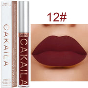 Sexy Long Lasting Velvet Matte Lip Gloss Liquid Lipstick Lip Makeup Women Beauty Red Nonstick Cup Waterproof Lip Gloss - VerdeLux Cosmetics 
