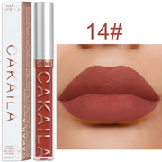 Sexy Long Lasting Velvet Matte Lip Gloss Liquid Lipstick Lip Makeup Women Beauty Red Nonstick Cup Waterproof Lip Gloss - VerdeLux Cosmetics 