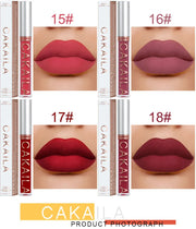 Sexy Long Lasting Velvet Matte Lip Gloss Liquid Lipstick Lip Makeup Women Beauty Red Nonstick Cup Waterproof Lip Gloss - VerdeLux Cosmetics 