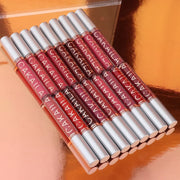 Sexy Long Lasting Velvet Matte Lip Gloss Liquid Lipstick Lip Makeup Women Beauty Red Nonstick Cup Waterproof Lip Gloss - VerdeLux Cosmetics 