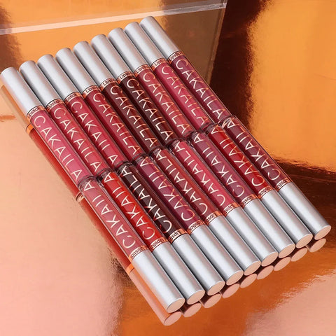 Sexy Long Lasting Velvet Matte Lip Gloss Liquid Lipstick Lip Makeup Women Beauty Red Nonstick Cup Waterproof Lip Gloss - VerdeLux Cosmetics 