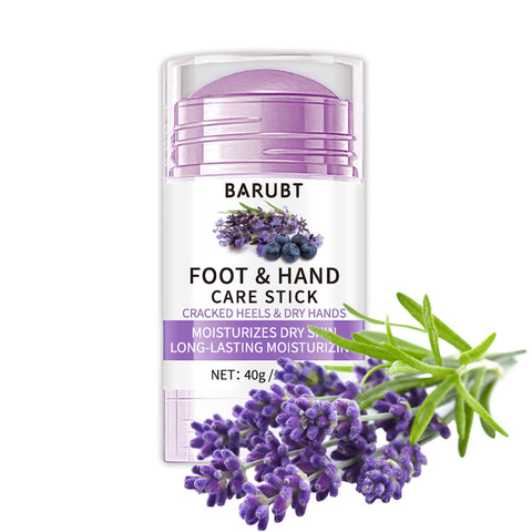 Hand And Foot Cream Peach Moisturizing Cream in a tube with lavender and blueberry ingredients for dry skin care.