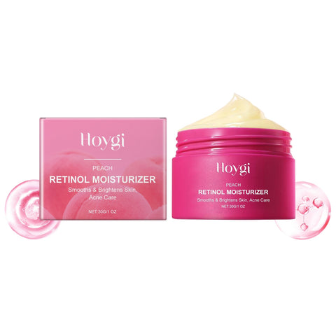 Anti-aging face cream with peach extract and retinol