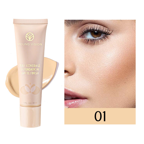 Liquid Invisible Improve Skin Color Foundation Cream - VerdeLux Cosmetics 