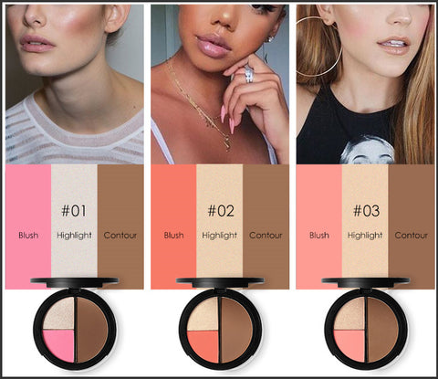FA20 Three Colors Bronzer-1 - VerdeLux Cosmetics 