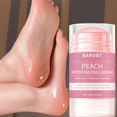 Hand And Foot Cream Peach Moisturizing Cream in a tube with smooth feet for hydration and nourishment.