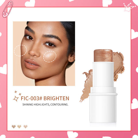 Highlighter Pen Face Concealer Contouring Bronzer Brighten 3D Contour Makeup And 3 In 1 Blush Eyeshadow Lipstick Stick - VerdeLux Cosmetics 