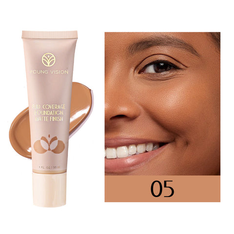 Liquid Invisible Improve Skin Color Foundation Cream - VerdeLux Cosmetics 