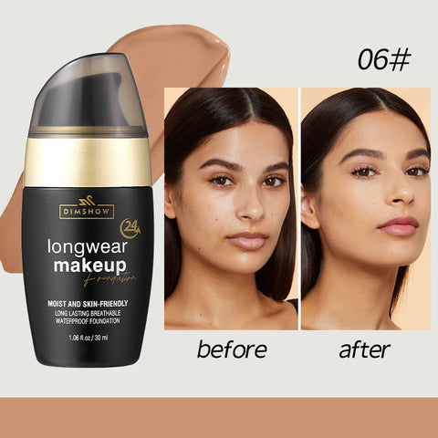 Long-Lasting Makeup Oil Control Foundation Cream - VerdeLux Cosmetics 